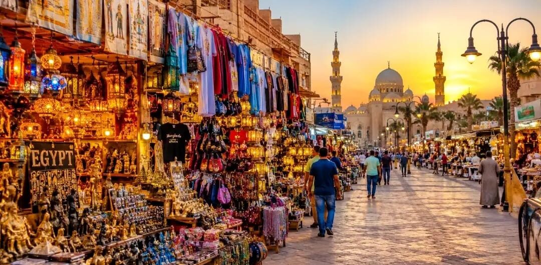 Shopping Ägypten.Hier sind sehr viele Geäschäfte,die man bis um 00:00 Uhr geöffnet sin