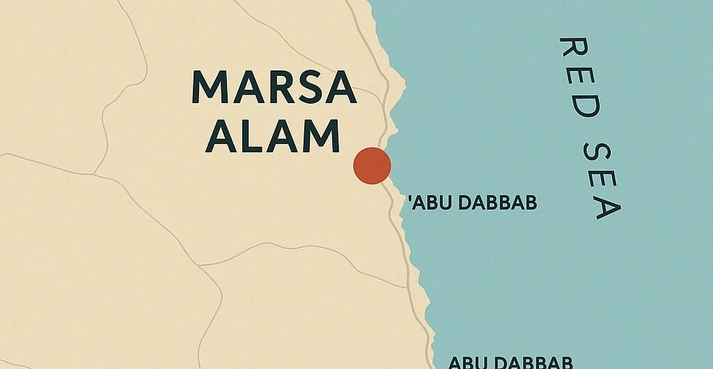 Karte Marsa Alam Ägypten mit Umgebung