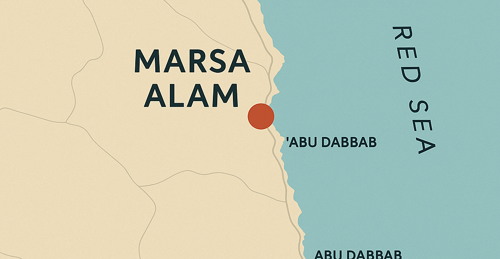 Karte Marsa Alam Ägypten mit Umgebung
