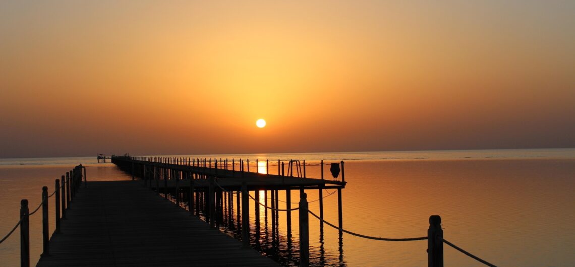 Der Sonnenuntergang hurghada