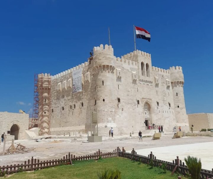 Qaitbay Zitadelle in Alexandria während eines Tagesausflug von Kairo nach Alexandria
