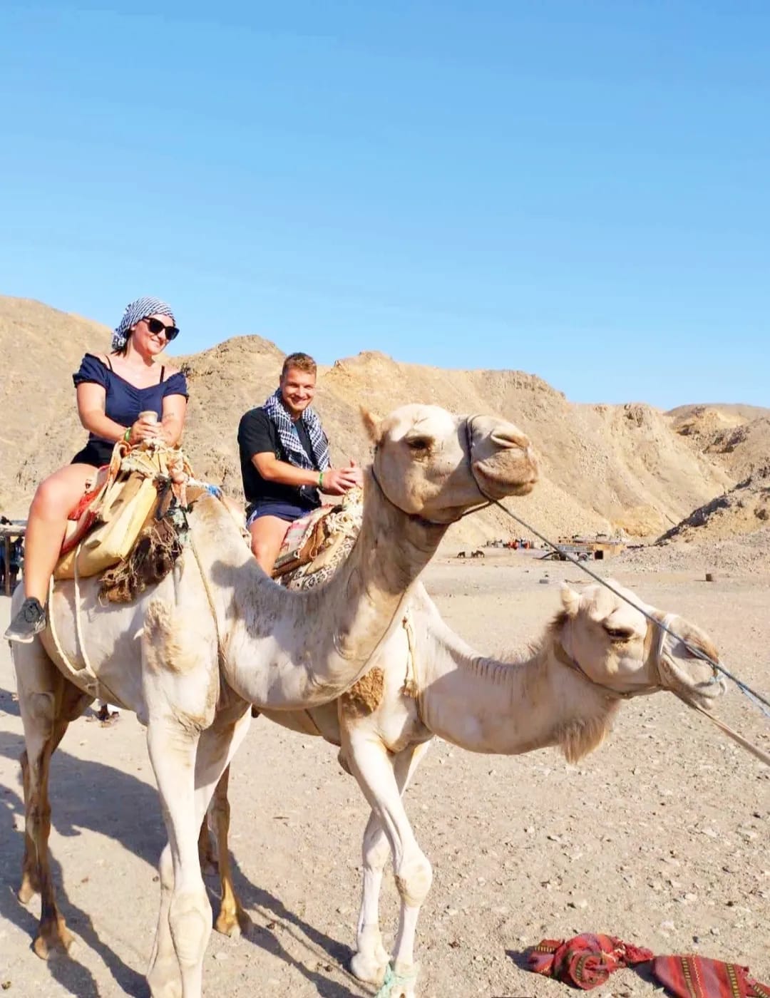 Kamelritt während der Wüstensafari in Hurghada