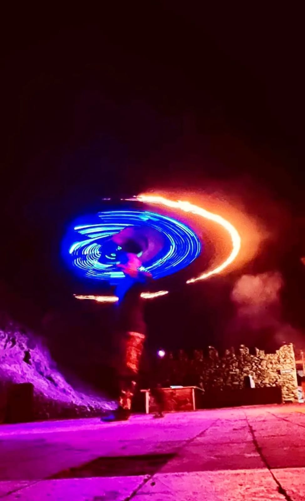 Tanoura- und Feuershow während der Wüstensafari Hurghada