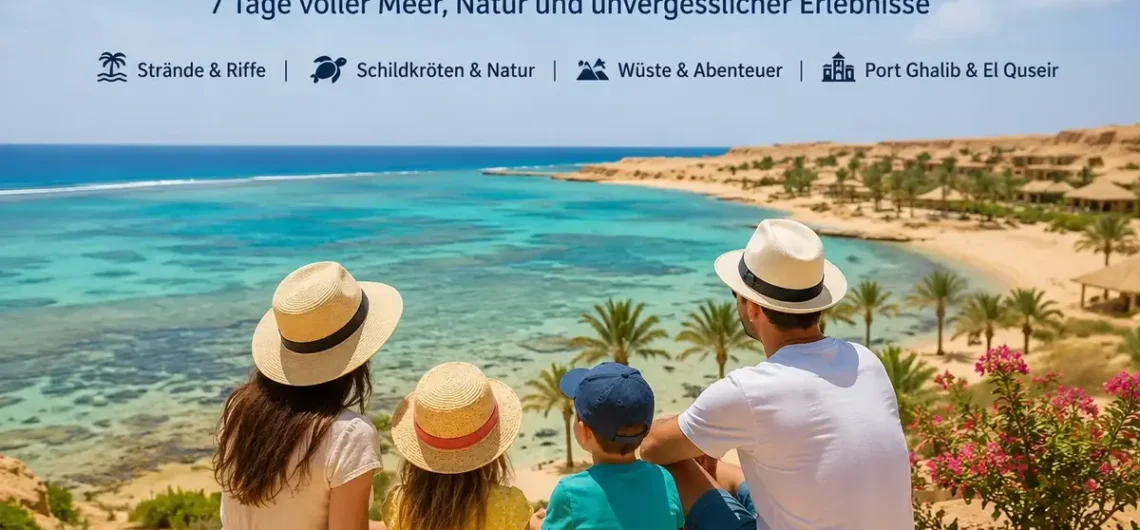 Familienurlaub Marsa Alam – Ausflüge, Erlebnisse & Tipps mit Kindern 1 Familienurlaub Marsa Alam am Roten Meer mit Strand, Korallenriffen und familienfreundlicher Atmosphäre.