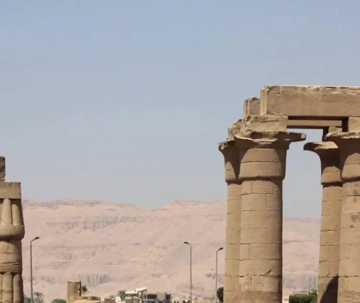 Luxor mal anders ab Marsa Alam – Säulen im Luxor-Tempel.
