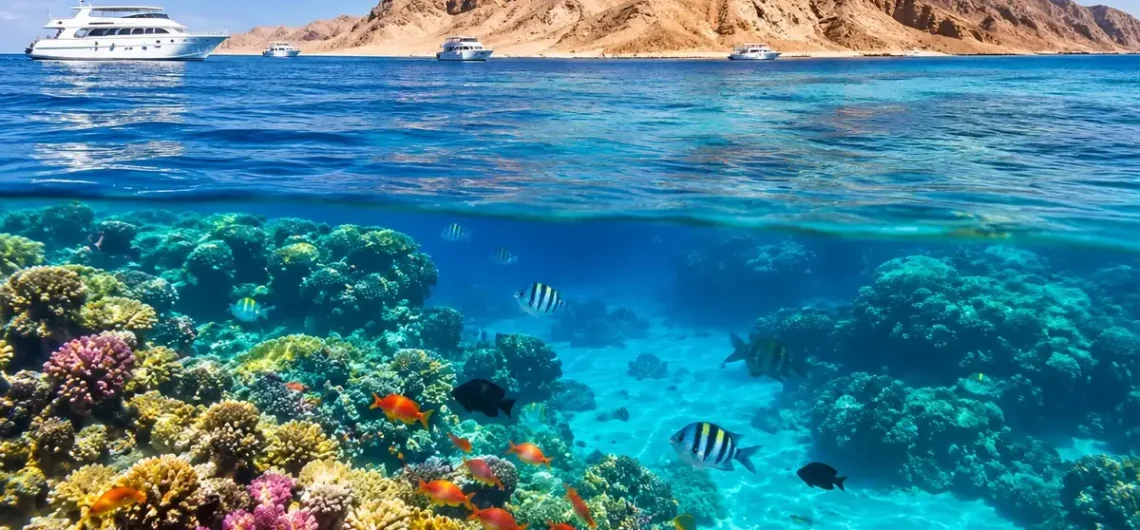 Tiran Insel Sharm El Sheikh – Schnorcheln, Riffe & Tipps 1 Tiran Insel Sharm El Sheikh mit Korallenriffen im Roten Meer