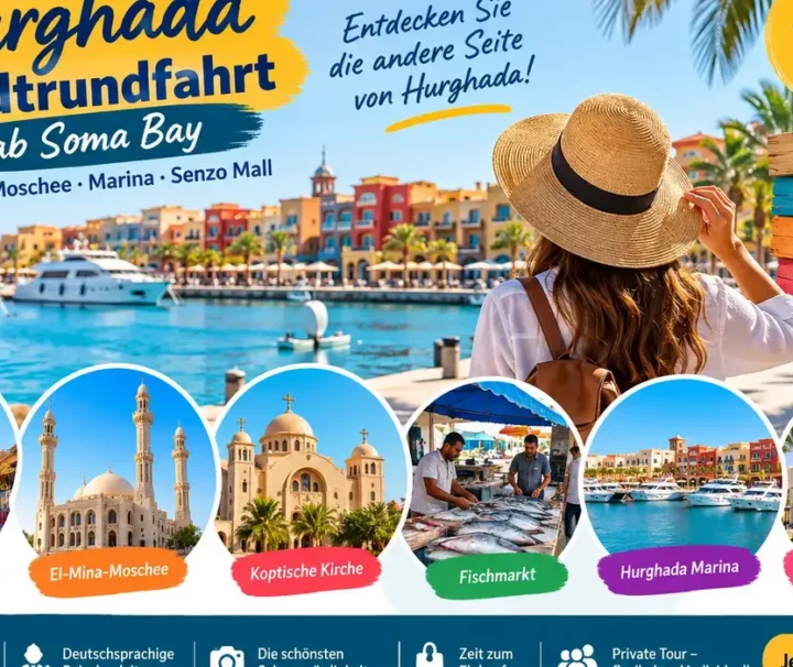 Hurghada Stadtrundfahrt ab Soma Bay – Altstadt, Marina und Senzo Mall