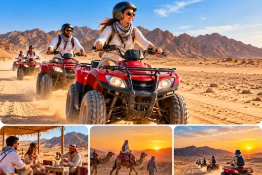 Private Quad Safari Soma Bay mit Hoteltransfer durch die ägyptische Wüste
