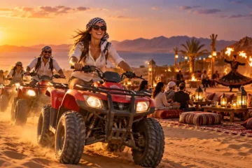 Quad Safari Safaga mit Abendessen und Show bei Sonnenuntergang.