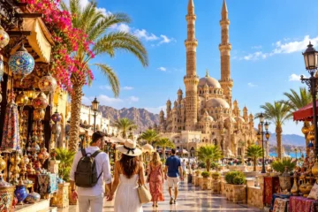 Private Sharm El Sheikh Stadtrundfahrt mit Old Market und Al-Sahaba-Moschee.